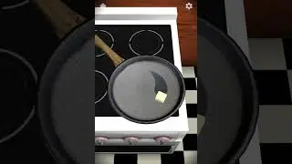 Готовим яичницу.