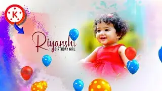 1st Birthday Invitation video editing in Kinemaster telugu | Birthday video editing