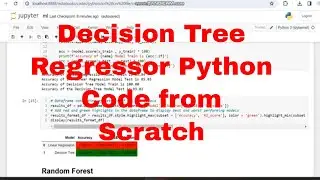 Crop Disease Detection with Decision tree regressor Python Code from Scratch  