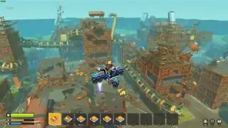 There's a huge town in scrap mechanic survival