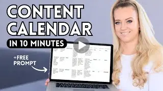 Create a Content Calendar in 10 minutes [+ free Chat GPT prompt ] 🗓️