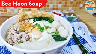 Simple Bee Hoon Fish Ball Soup