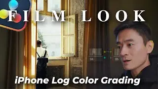 EASILY color grade your iPhone 16 Pro Log to FILM LOOK Davinci Resolve
