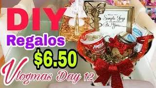 $1 Dollar Tree DIY Gift Ideas | DIY Gift baskets/ regalos de la tienda de un $1 (vlogmas Day 12!!)