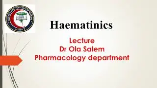 Lecture 2 hematinics (pharmacology)