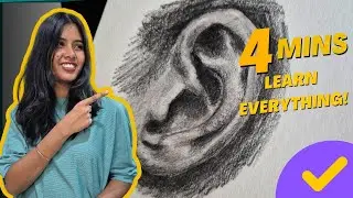 How to draw Ear| Realistic Drawing|Pencil Drawing