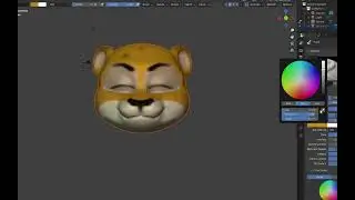 create cartoon tiger in blender