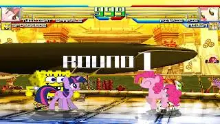 NICK54222 MUGEN: Twilight Sparkle and SpongeBob SquarePants VS Pinkie Pie and Milla Basset