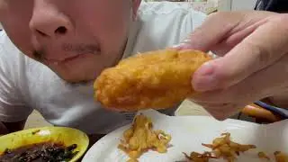 ASMR Makan Tahu Isi/Cabe Ijo/Minum Melon Soda Yummy yummy