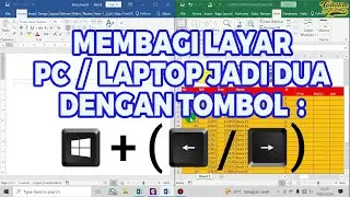Cara Membagi Dua Tampilan Layar Laptop atau PC