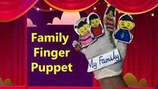 How to make Family Finger puppet in an easy way |  Easy Family Finger puppet tutorial | DIY puppet