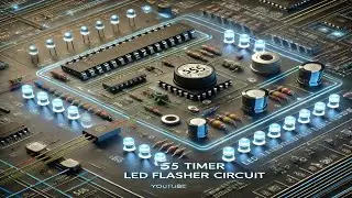 555 LED Flasher with proteus