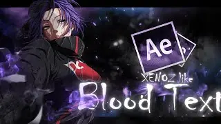 Blood Dripping Text like 