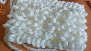 Очень пышный коврик крючком💖