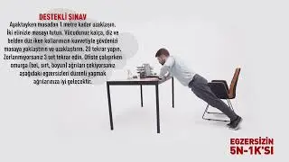 #desteklişınav “Ofiste Gizli Uzama! Oturduğun Yerden Duruşunu Değiştir!