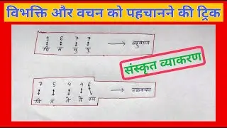 vibhakti in sanskrit | sanskrit vibhakti tricks | vibhakti | vibhakti in sanskrit trick