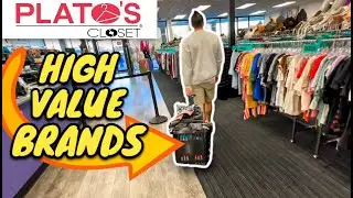 Thrifting at Plato's Closet Clearance Sale to Resell on Ebay & Poshmark - Huge Clothing BOLO Haul!
