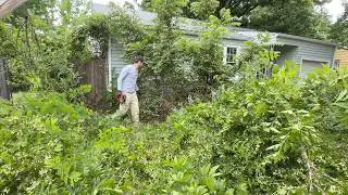 She came home from the HOSPITAL to a yard she couldn't handle ALONE