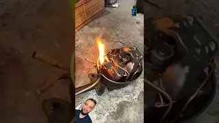 Как индусы чинят компрессора? 