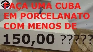Make a porcelain countertop with less than 27,00 dolars