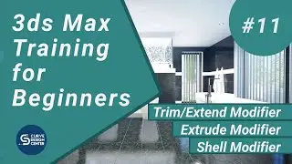 Trim/Extend, Extrude Modifier and Shell Modifier in 3ds Max | 3ds Max Training for Beginners