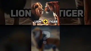 حاصل جفتگیری شیر و ببر#shorts #lion #tiger
