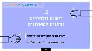 'קל משחשבתי': 2. רישום תלמידים לבחינות: מערכת הבגרויות החדשה