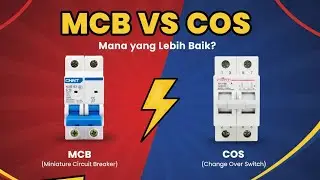 THE DIFFERENCE WITH 2 POLE MCB (Miniature Circuit Breaker) AND COS (Change Over Switch)