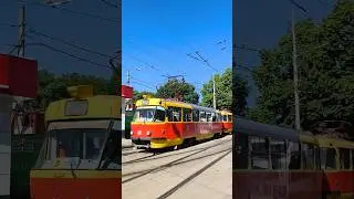 Краснодар, улица им. Горького. Tatra T3SU, СМЕ 081 - 084 маршрут №3.