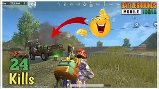 😱24 KILLS solo vs squad rush gameplay🥵 - Pubg mobile lite - Vishwa 8x