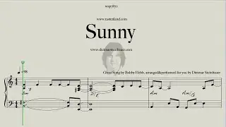 Sunny  -  Easy Piano  -  Boney M.  -  written by Bobby Hebb