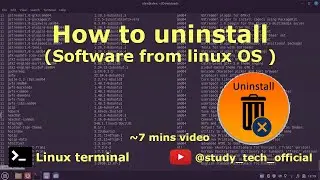 How to uninstall linux software | tutorial  
