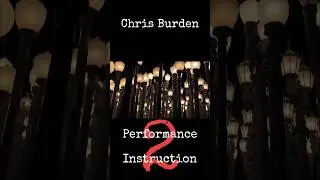 Performance and Instillation | Art 101 Shorty | 😐 🍔 🎨 | #art101 #arthistorian #chrisburden