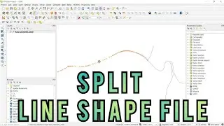 QGIS Tutorial || Split of Line shape file using QGIS || Split and Merge of the shape file