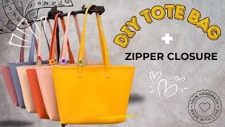 This DIY Tote Bag with ZIPPER is So Easy You’ll Want to Make 5!