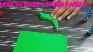 How to make a paper parrot .