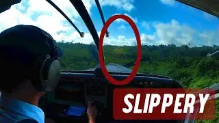 Almost Sliding off Runway