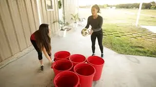 Playing Futpong AKA Beerpong with your Feet
