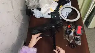 огромная посылка с АлиЭкспресс(штативы,лампы салона,фрезы,кисти,крючки для рыбалки,стекла и т.д.