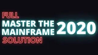 Master the Mainframe 2020 Full Solution | IBM MTM 2020