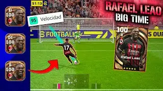 Así JUEGA RAFAEL LEAO BIG TIME de 100 *Es una Bestia* 🤩⚽ | EFOOTBALL 2023 Mobile