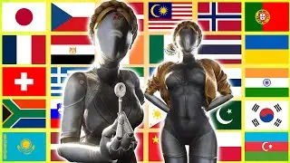 Robot Twins in 70 Languages Meme