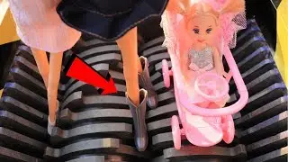 Shredding has a pregnant Barbie doll