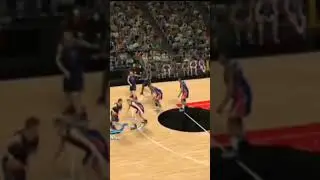 Justin BUCKETS 🤣🤣🤣                     #2k13 #arcademode #gaming #shorts #instagaming #retrogaming