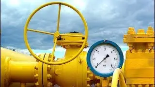 Установка газового крана под давлением.