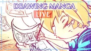 Inking Manga Panels CLIP STUDIO PAINT on iPad Pro 12.9 | Anime Manga Sketch