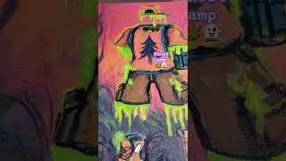 Ghost Camp Goosebumps 🎨👻 #shorts #painting #goosebumps #howtopaint #90s #art #rlstine #cool