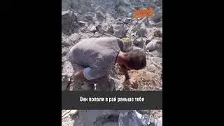 Палестинский отец ищет свою семью среди руинах