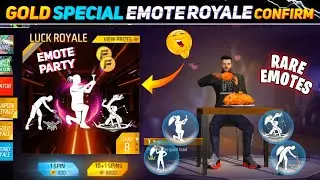 EMOTE SPECIAL GOLD ROYALE FREE FIRE|FREE FIRE NEW EVENT | OB40 UPDATE FREE FIRE | FF NEW EVENT TODAY