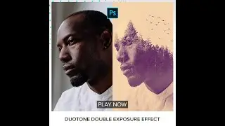 Duotone Double Exposure Effect - Short Photoshop Tutorial